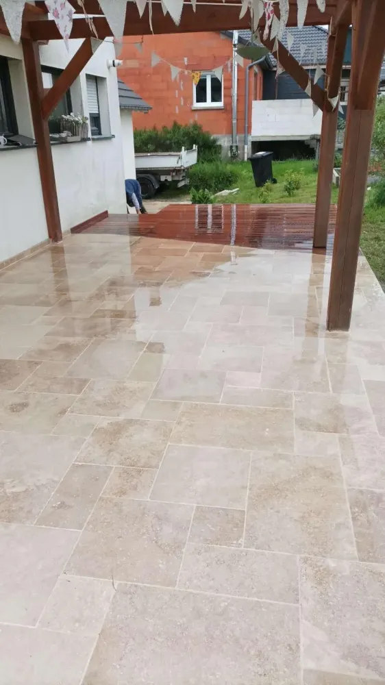 terrasse mi bois mi carrelage